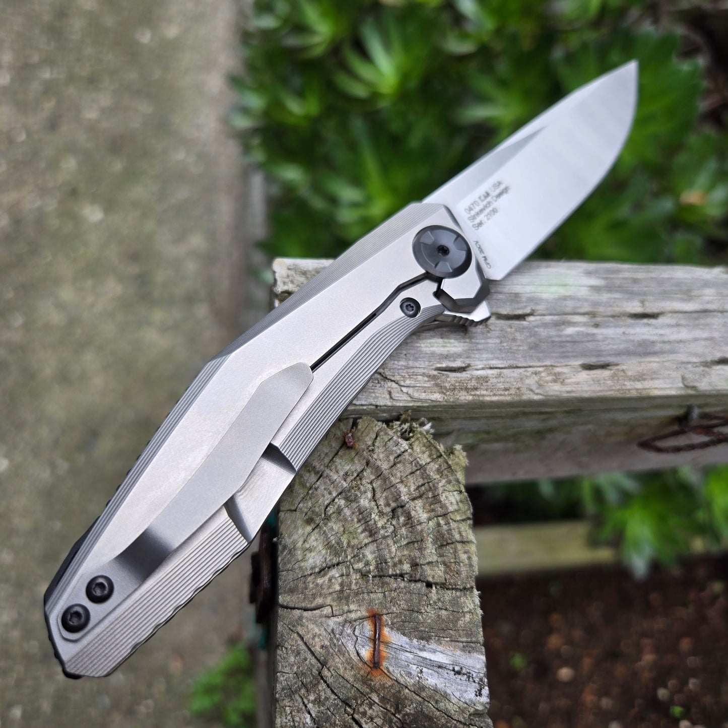 Zero Tolerance 0470 Sinkevich Titanium Marbled Carbon Fiber 20cv Folder -DISCONTINUED-