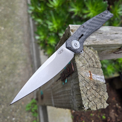 Zero Tolerance 0707 Original Titanium Carbon Fiber Double Detent 20cv Folder -DISCONTINUED-