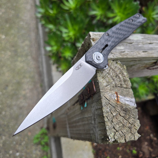 Zero Tolerance 0707 Original Titanium Carbon Fiber Double Detent 20cv Folder -DISCONTINUED-