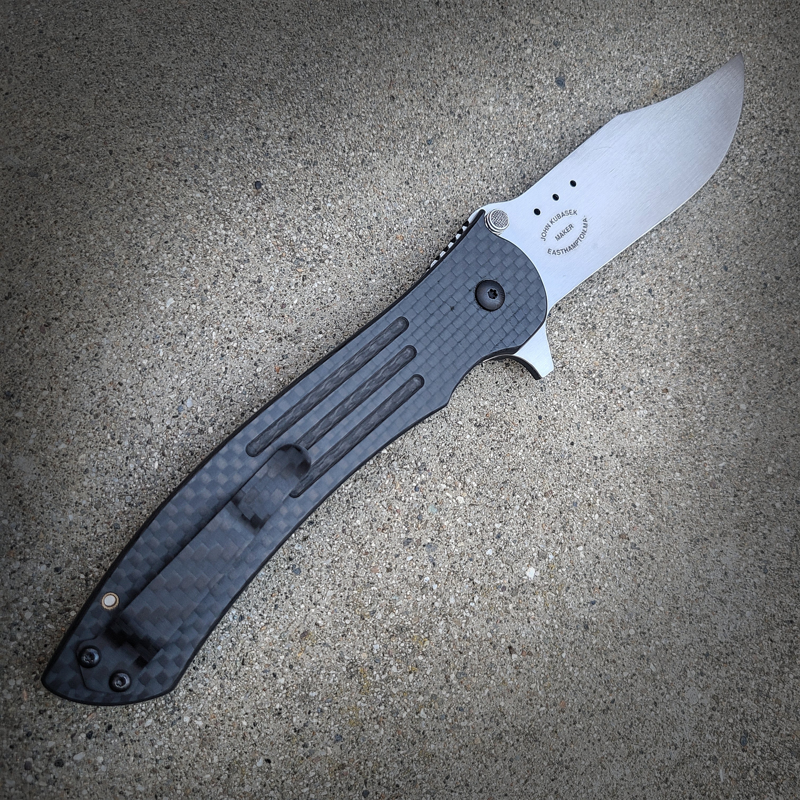 John Kubasek Carbon Fiber Laminate Flipper