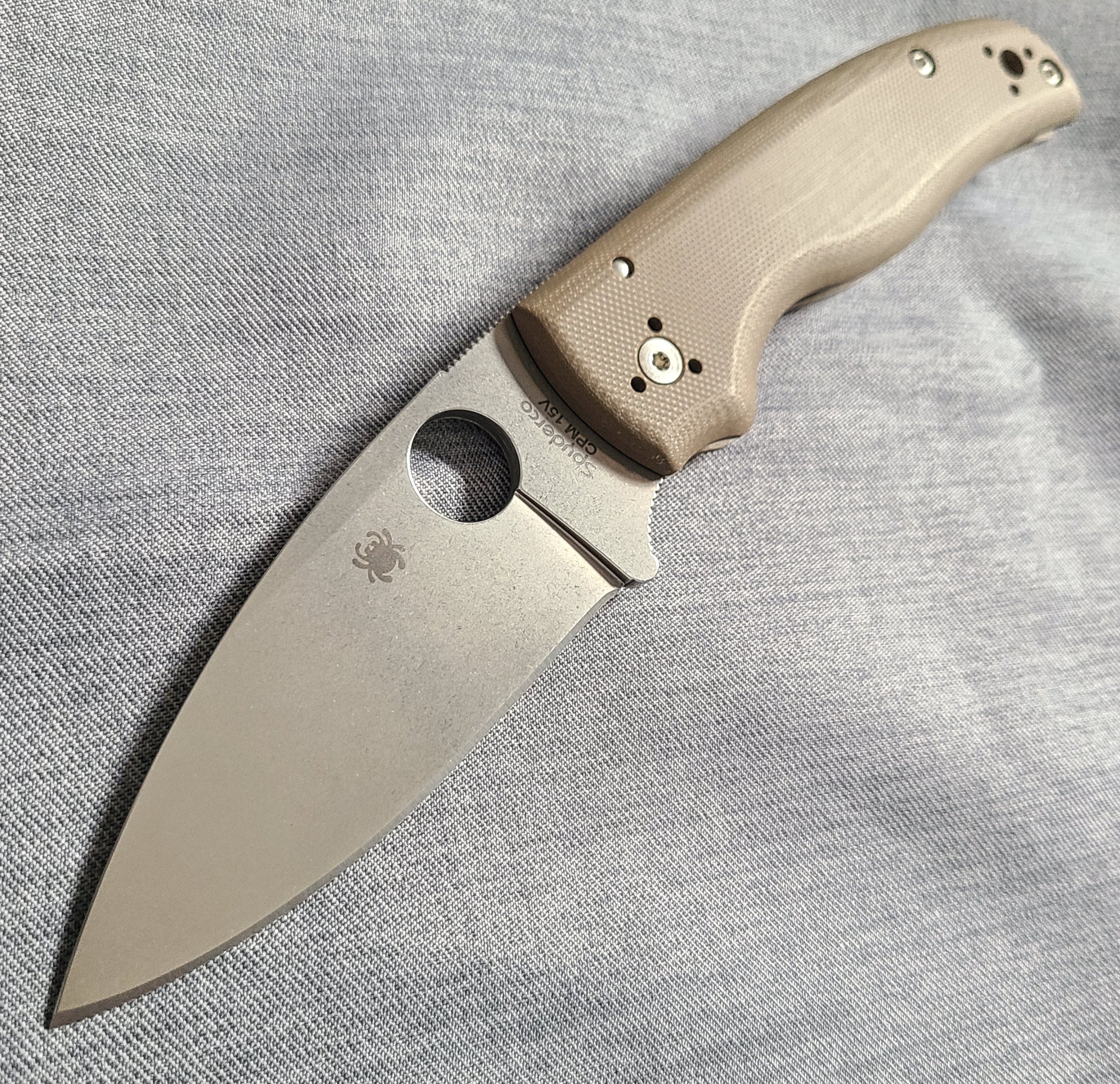 Spyderco C229GBN15V Shaman Brown G10 15V Folder -SPRINT RUN-
