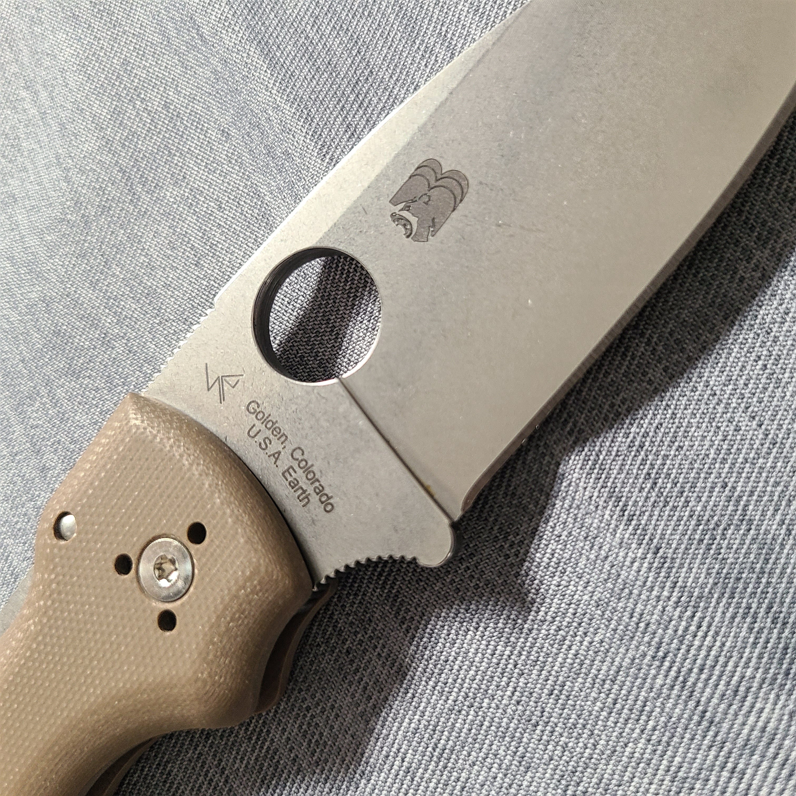 Spyderco C229GBN15V Shaman Brown G10 15V Folder -SPRINT RUN-