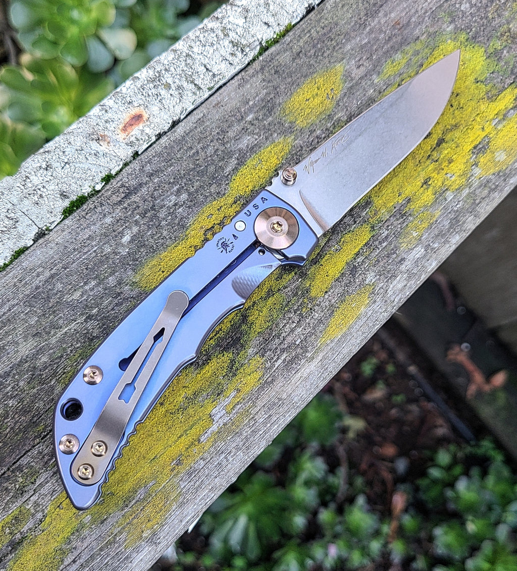 Spartan Blades Custom Harsey Watch Works S45VN Folder
