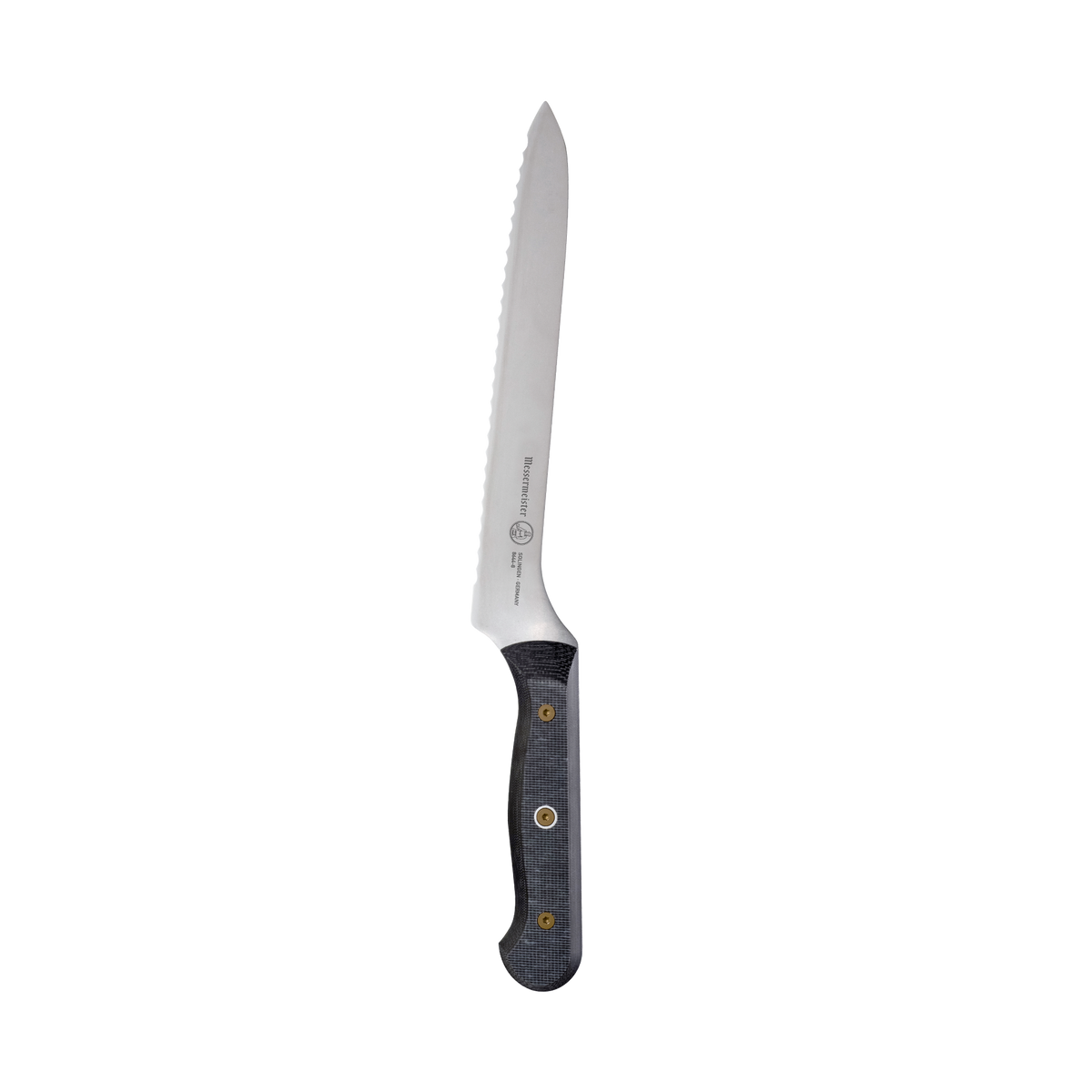 Messermeister Offset Bread 8" Custom Linen Micarta