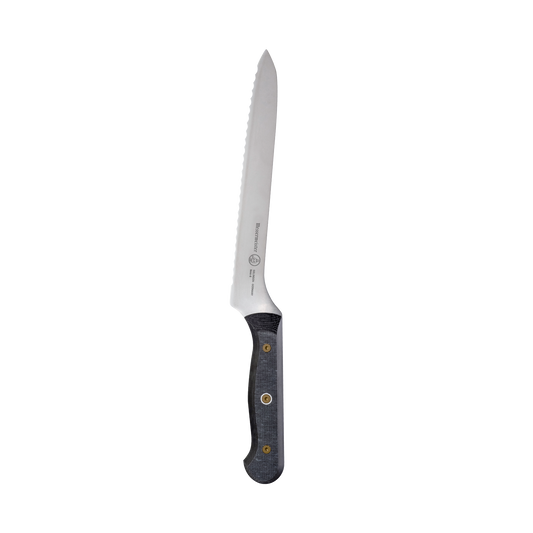 Messermeister Offset Bread 8" Custom Linen Micarta