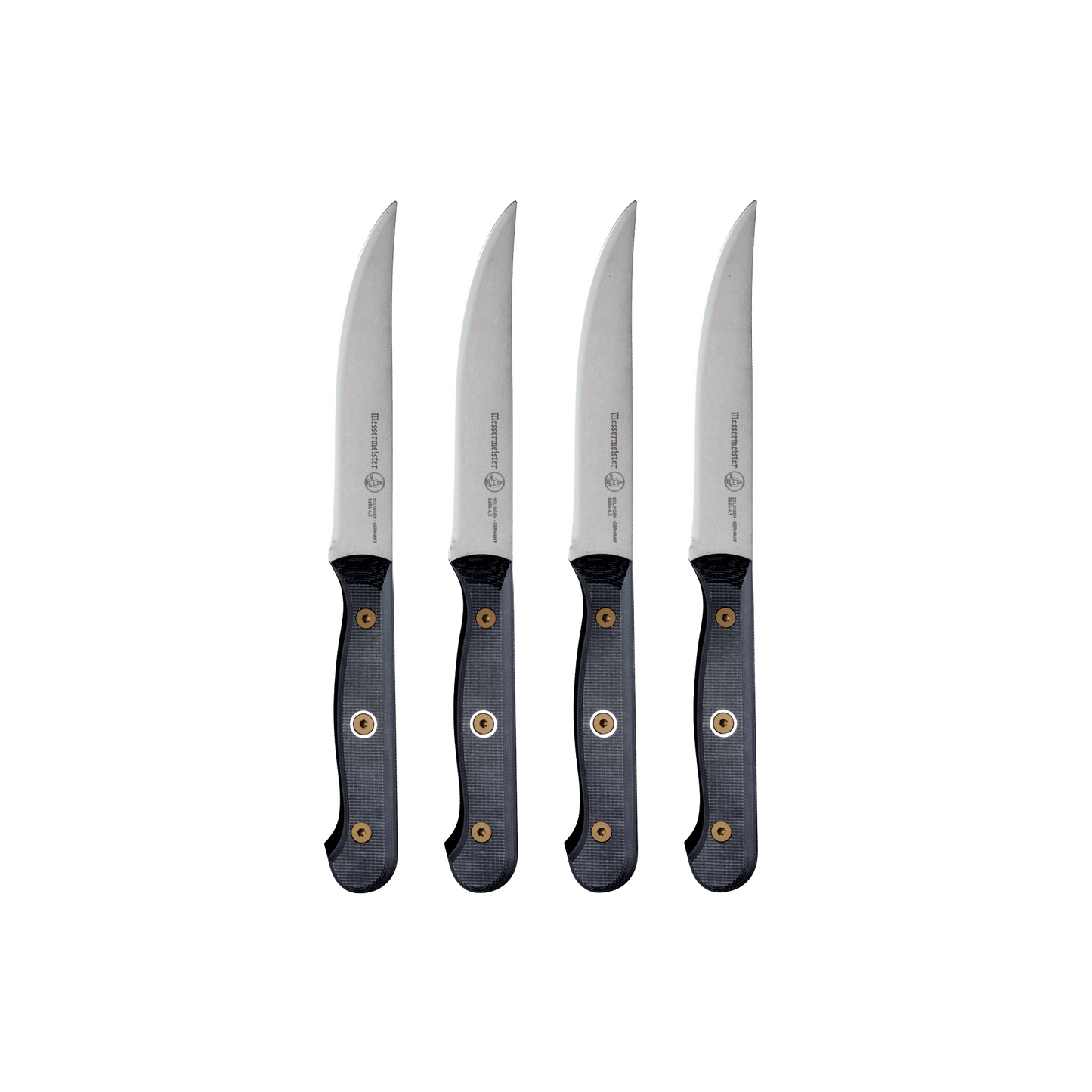 Messermeister Steak Knife Set 4-piece Custom Linen Micarta
