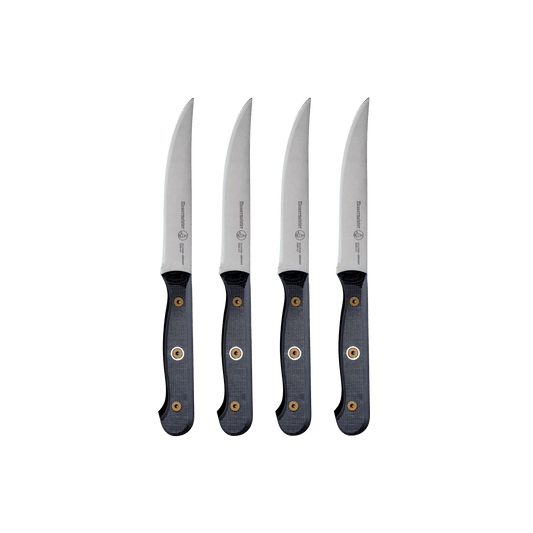 Messermeister Steak Knife Set 4-piece Custom Linen Micarta