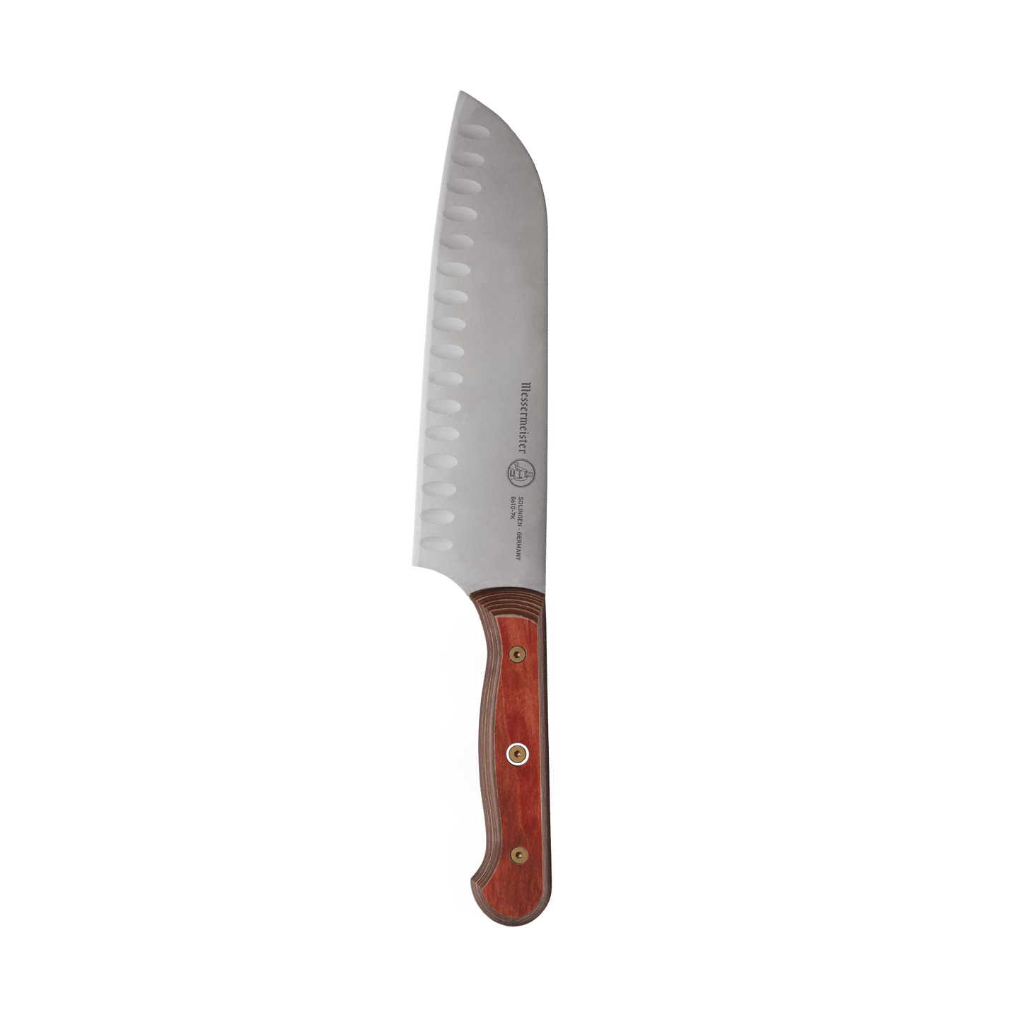 Messermeister Santoku 7.5-inch HG Custom Red Terra Evergreen Knife