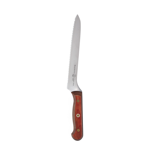 Messermeister Offset Bread 8" Custom Red Terra Evergreen Knife