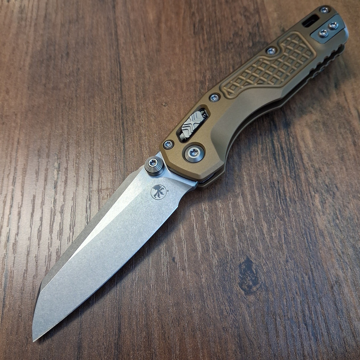 Microtech 210M-10FRTA MSI Mini Frag Tan Stonewash Standard Folder