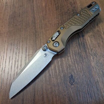 Microtech 210M-10FRTA MSI Mini Frag Tan Stonewash Standard Folder