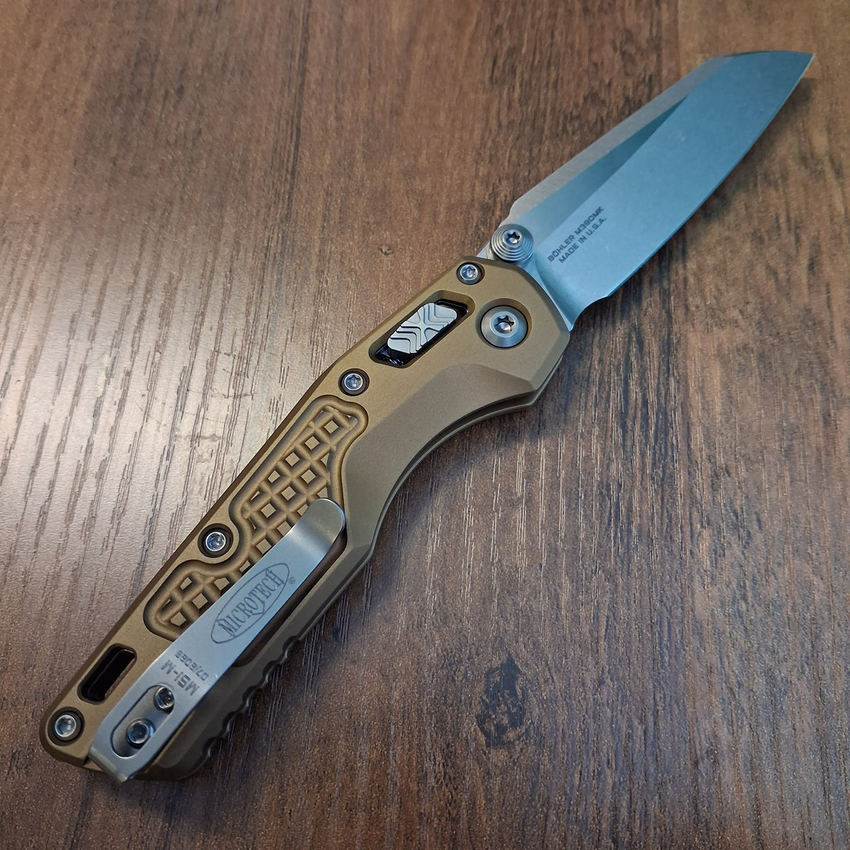 Microtech 210M-10FRTA MSI Mini Frag Tan Stonewash Standard Folder