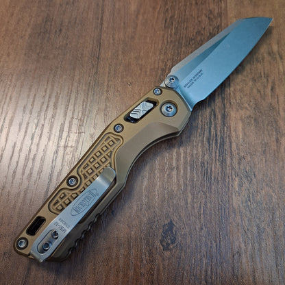 Microtech 210M-10FRTA MSI Mini Frag Tan Stonewash Standard Folder