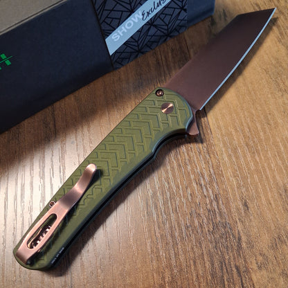 Protech BSW26.Malibu.1 Green Aluminum Copper Rose PVD Folder *LIMITED EDITION*