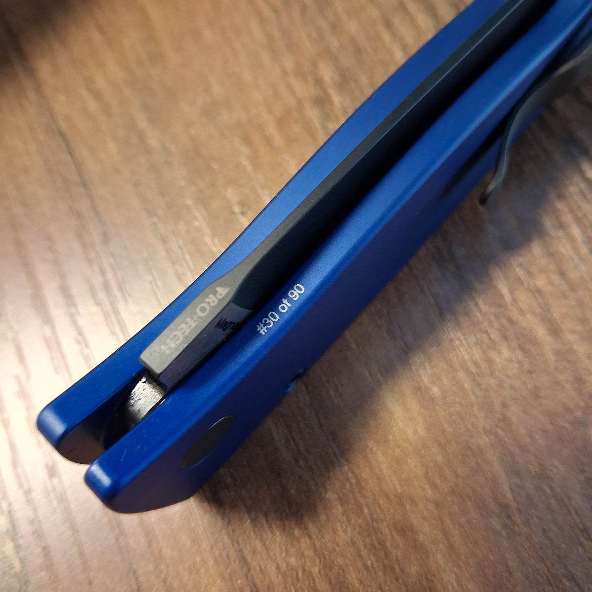 Protech BSW26.Brend.1 Blue Aluminum Magnacut Auto *LIMITED EDITION*