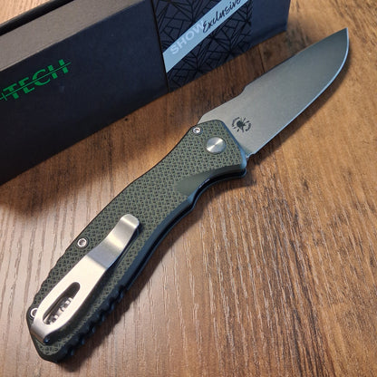 Protech BSW26.Pallas.1 Spartan Blades Collab Green Textured Aluminum Magnacut Auto *LIMITED EDITION*