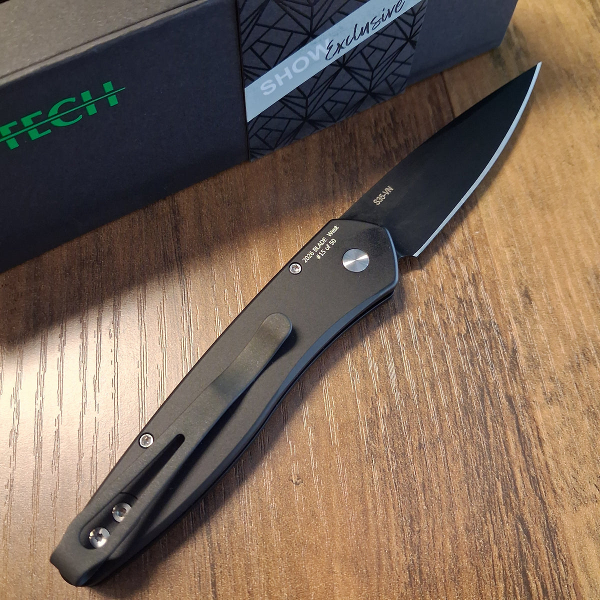 Protech BSW26.NEWPORT.1 Black DLC S35VN Auto *LIMITED EDITION*
