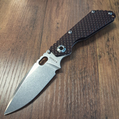 Strider SnG Red G10 Gunner Grip S30V Folder
