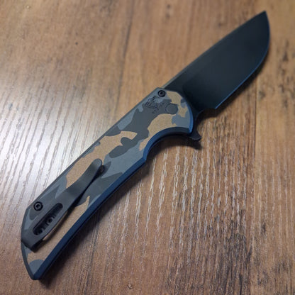 Mordax Deluxe Camo Cerakote Black DLC Magnacut Folder "LIMITED EDITION"
