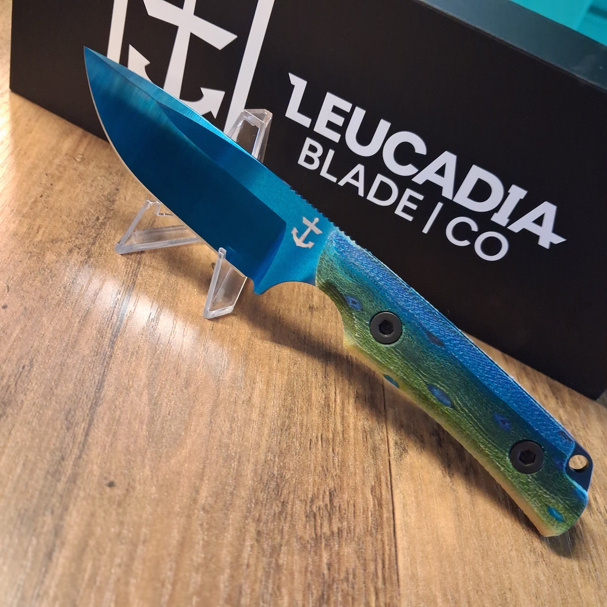 Leucadia Blade Co. - The LandShark -  Sapphire Blue PVD MahiMahi GCarta