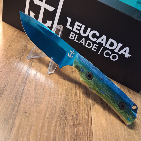 Leucadia Blade Co. - The LandShark -  Sapphire Blue PVD MahiMahi GCarta