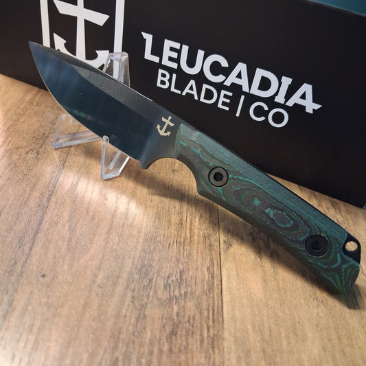 Leucadia Blade Co. The Landshark DLC Kelp Bed Camo Carbon Knife