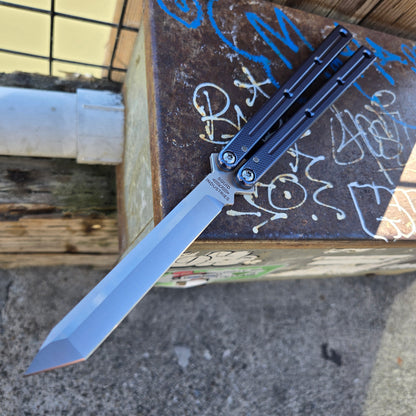 Squid Industries Krake Raken V3 Gunmetal Tanto Balisong