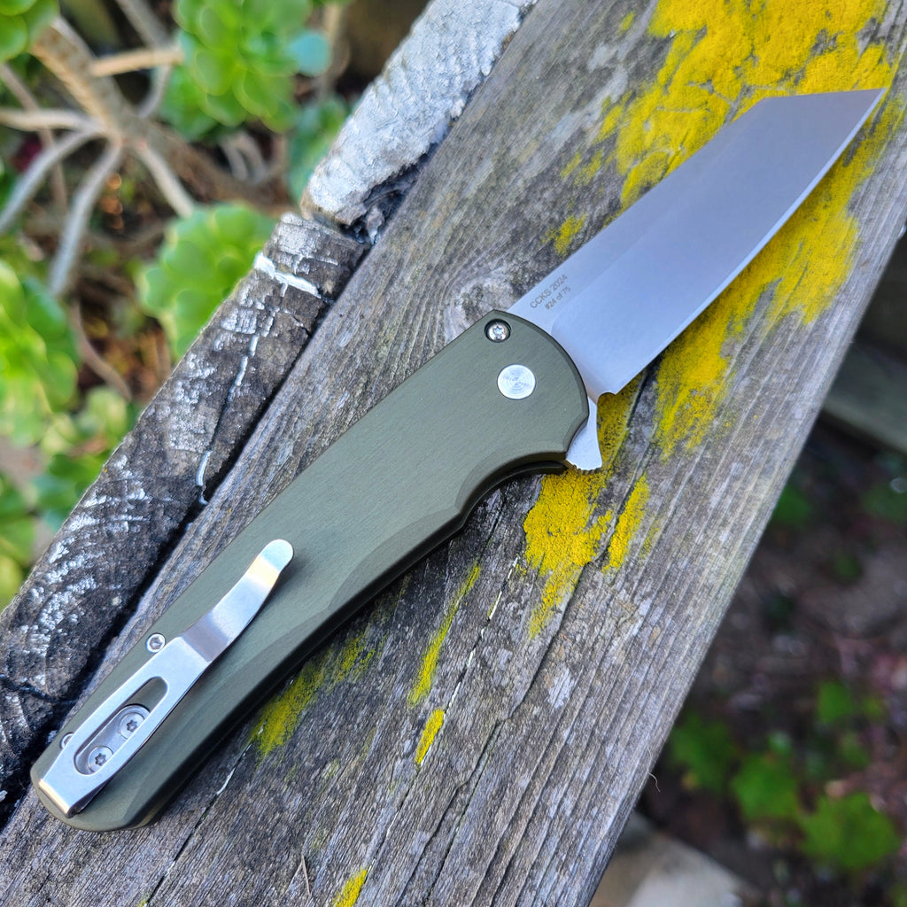Protech 2024 CCKS FALL 5401-Green Malibu Magnacut Reverse Tanto Flipper *LIMITED EDITION*