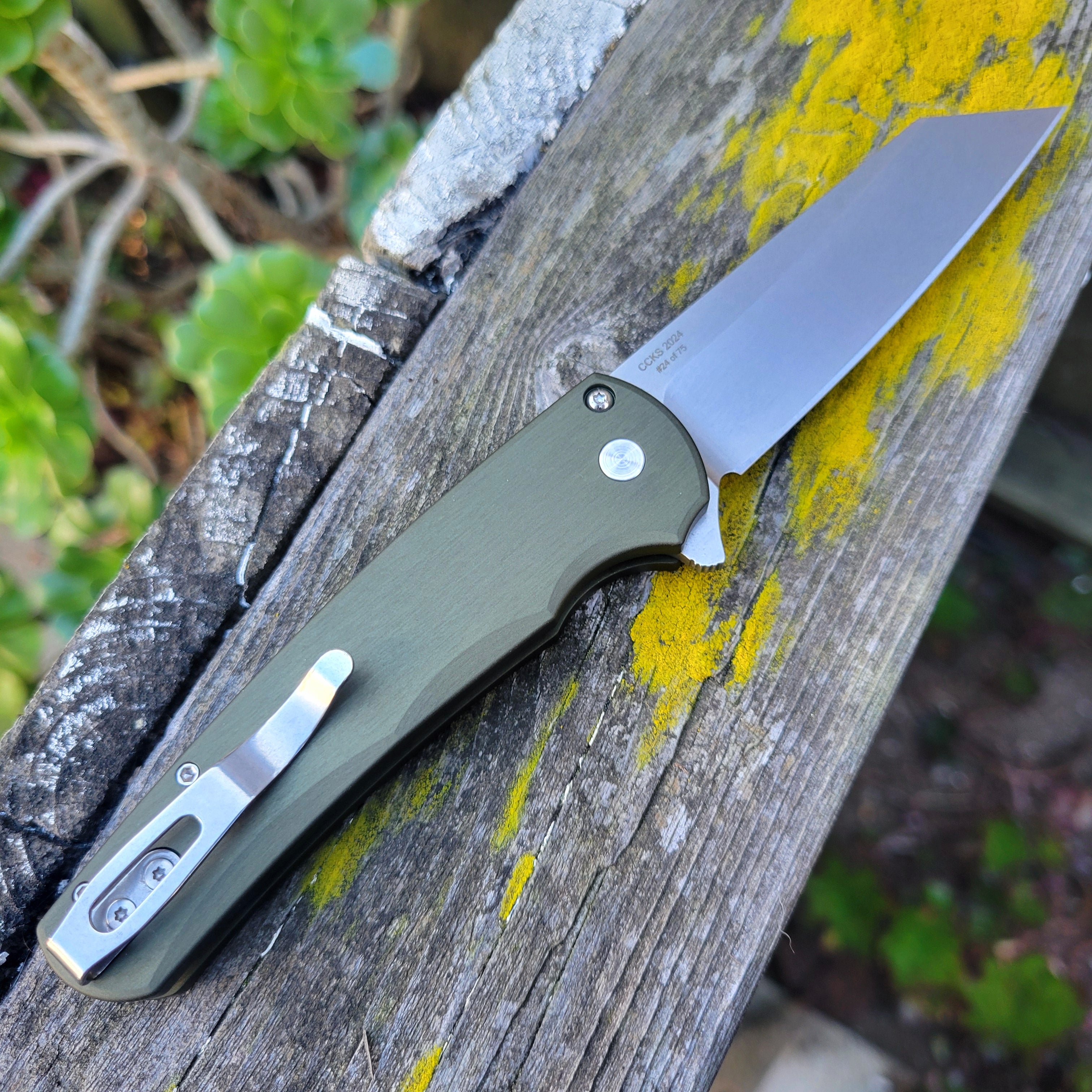 Protech 2024 CCKS FALL 5401-Green Malibu Magnacut Reverse Tanto Flipper *LIMITED EDITION*