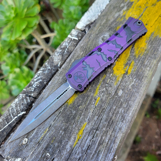 Microtech 1702M-1HWBAS Hera II Mini D/E Bats OTF