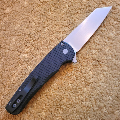 Protech 5435 Malibu Black Dragon Scale Reverse Tanto Magnacut Button Lock Folder