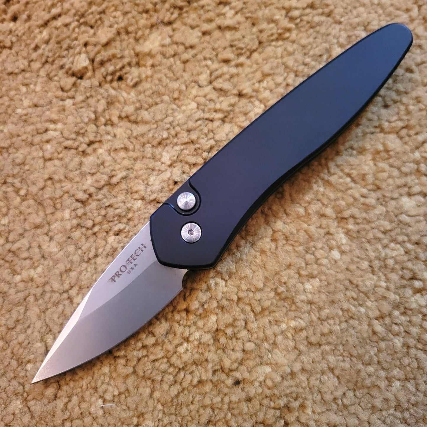 Protech 3605 Half Breed Black Stonewash S35vn Auto