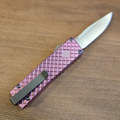 Ocaso Knives Mini Pink Lucent OTF Auto