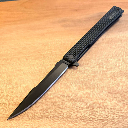 Ocaso Knives Black Harpoon Carbon Fiber Solstice Folder