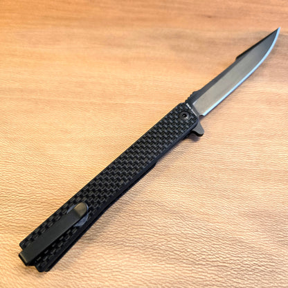 Ocaso Knives Black Harpoon Carbon Fiber Solstice Folder