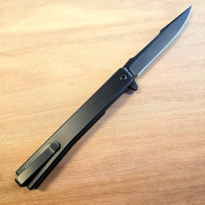 Ocaso Knives Black Harpoon Titanium Solstice Folder