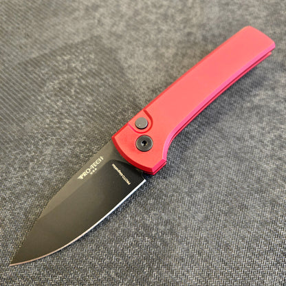 Protech x Chaves Scapegoat Compact Red Aluminum Black DLC MagnaMax Auto