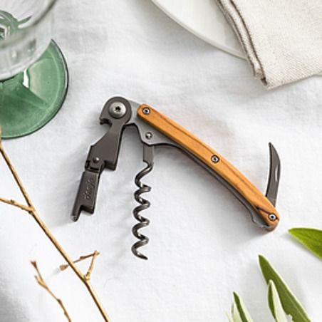 Deejo Olive Wood Waiter's Knife