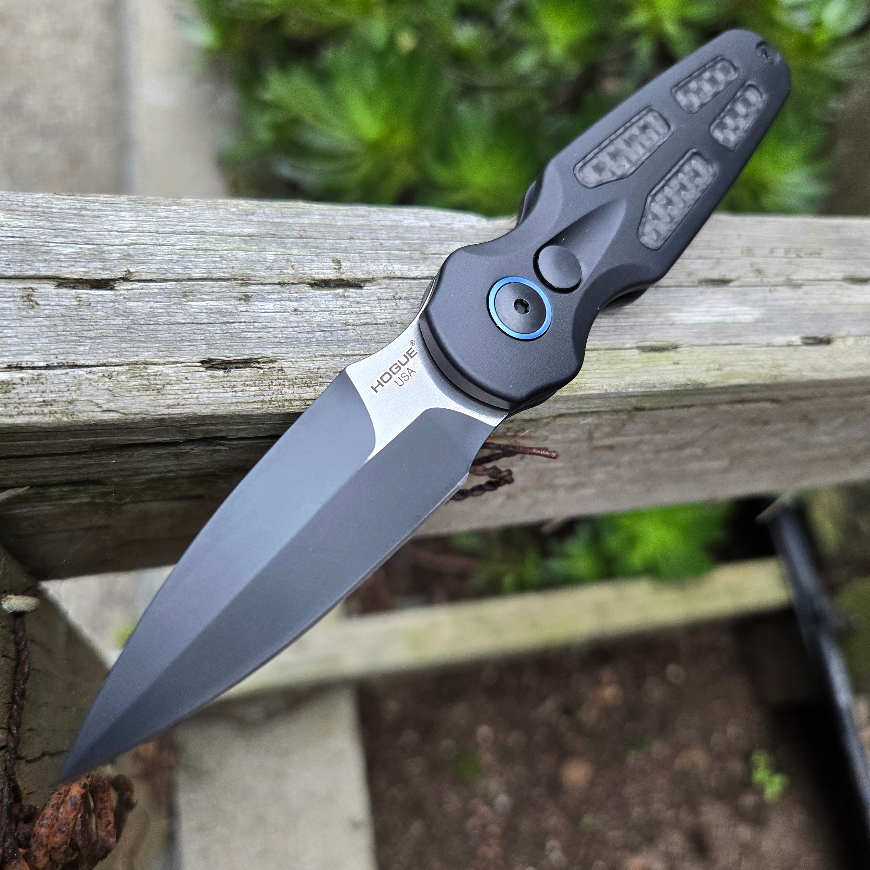 Hogue Knives 64290-LIM Ballista II Carbon Fiber Bayonet Magnacut Auto *LIMITED EDITION*