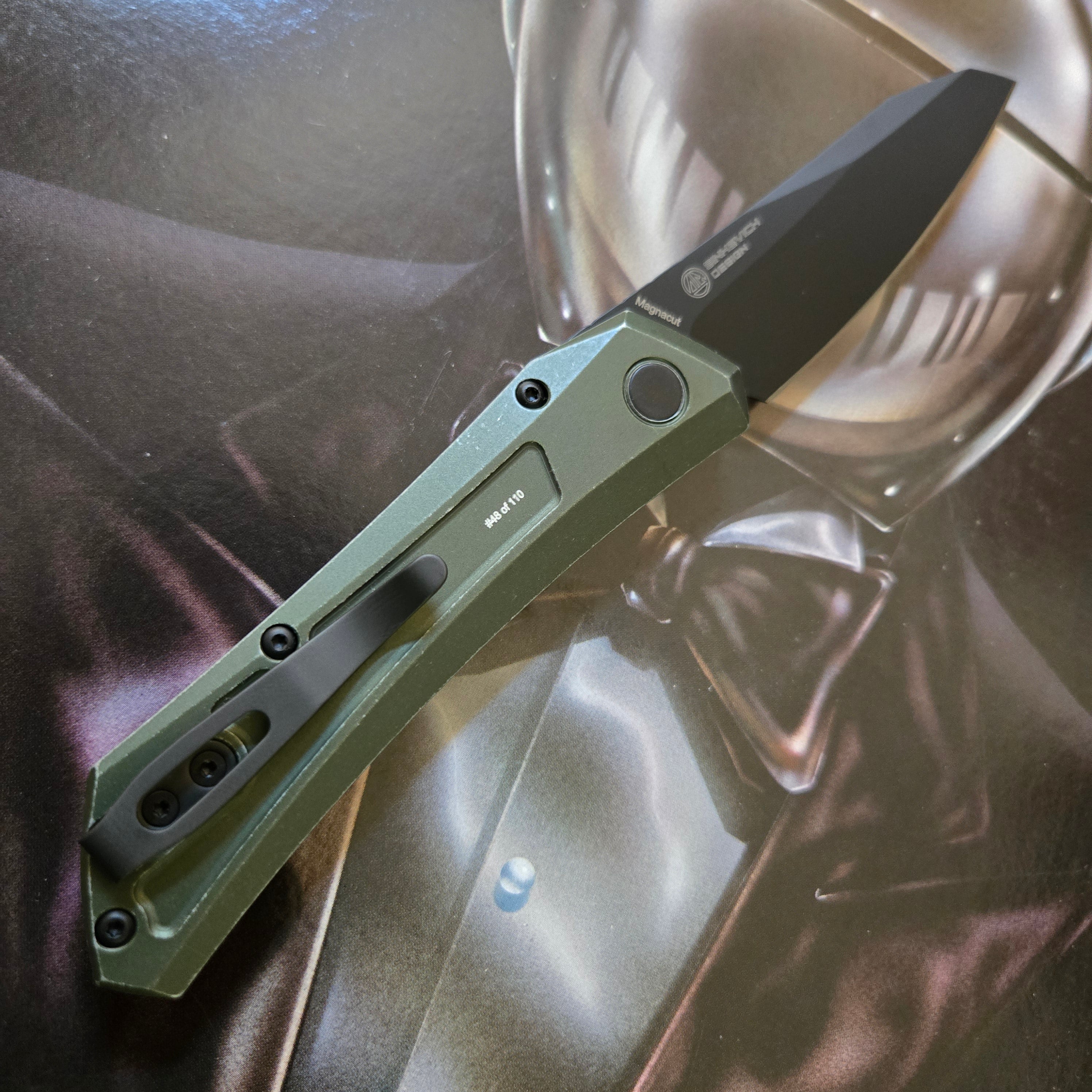 Protech 2025 Blade Show Atlanta Oligarch Green Aluminum Black Magnacut Auto *LIMITED EDITION*