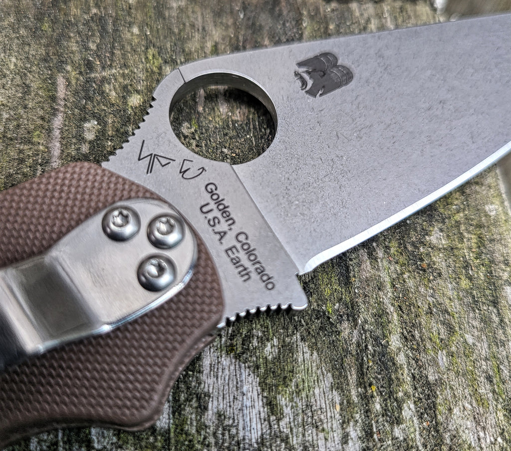 Spyderco C81GPBN15V2 Paramilitary 2 15V Brown G10 -SPRINT RUN-