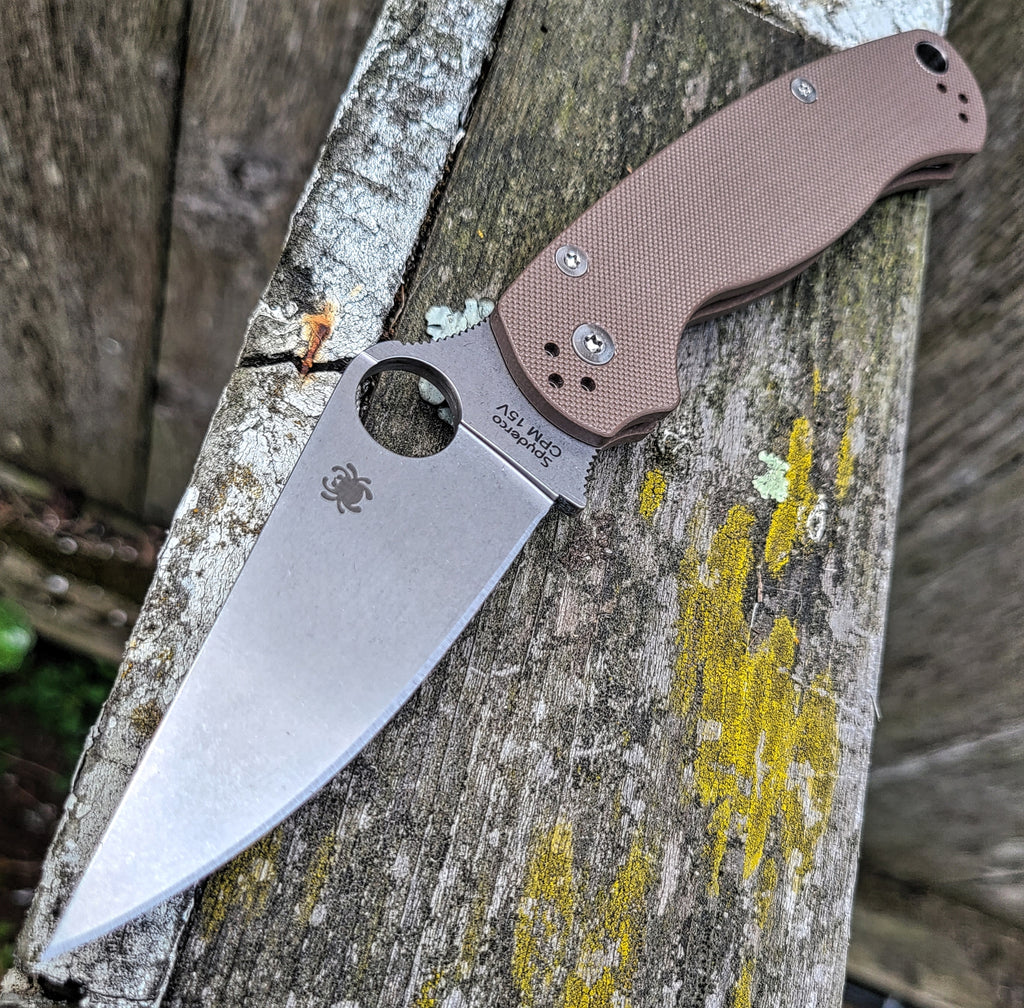 Spyderco C81GPBN15V2 Paramilitary 2 15V Brown G10 -SPRINT RUN-
