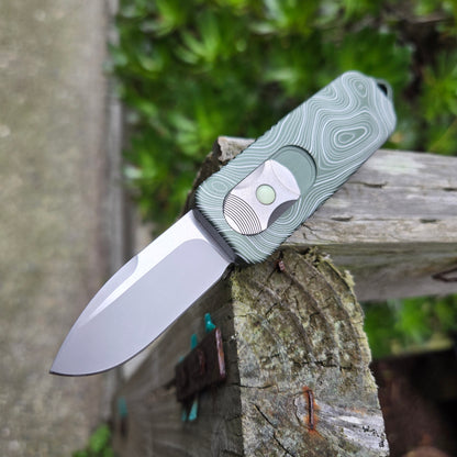 Terrain 365 CAS OTF OD Green Topograhic Vanax Blade