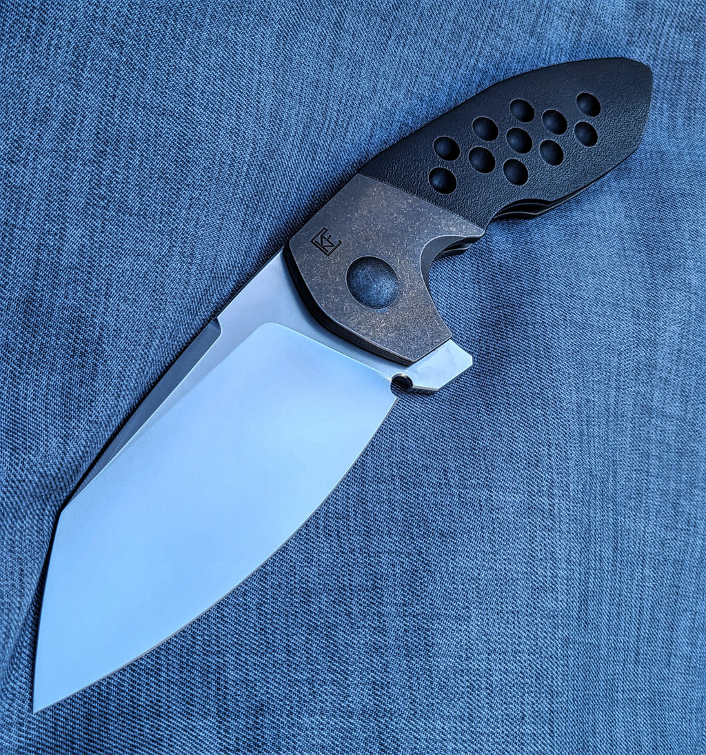 Custom Knife Factory Capitalist Nalu Boersma Collab M390 Titanium Folder