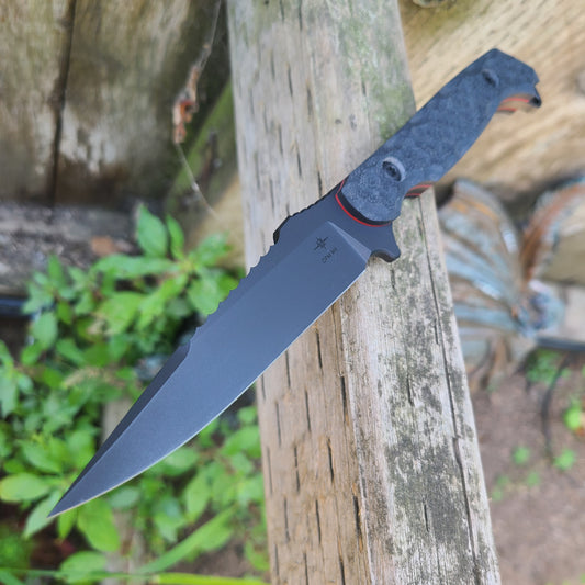 Toor Knives Darter S Shadow Black Fixed Blade