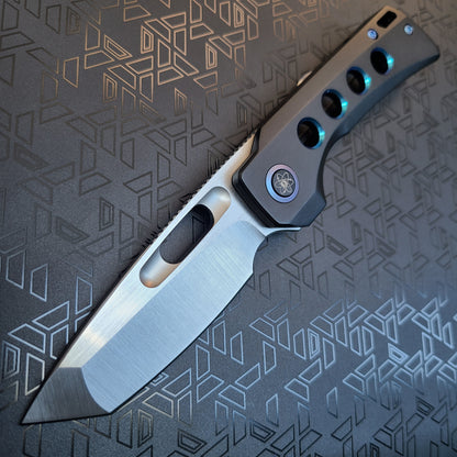 EMP EDC Nymble T2 Elmax Black Titanium Tanto Folder