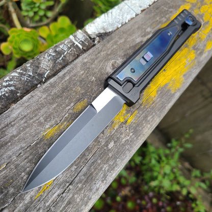 Reate Exo-M Blue Titanium D/E 2 Tone Elmax Knife