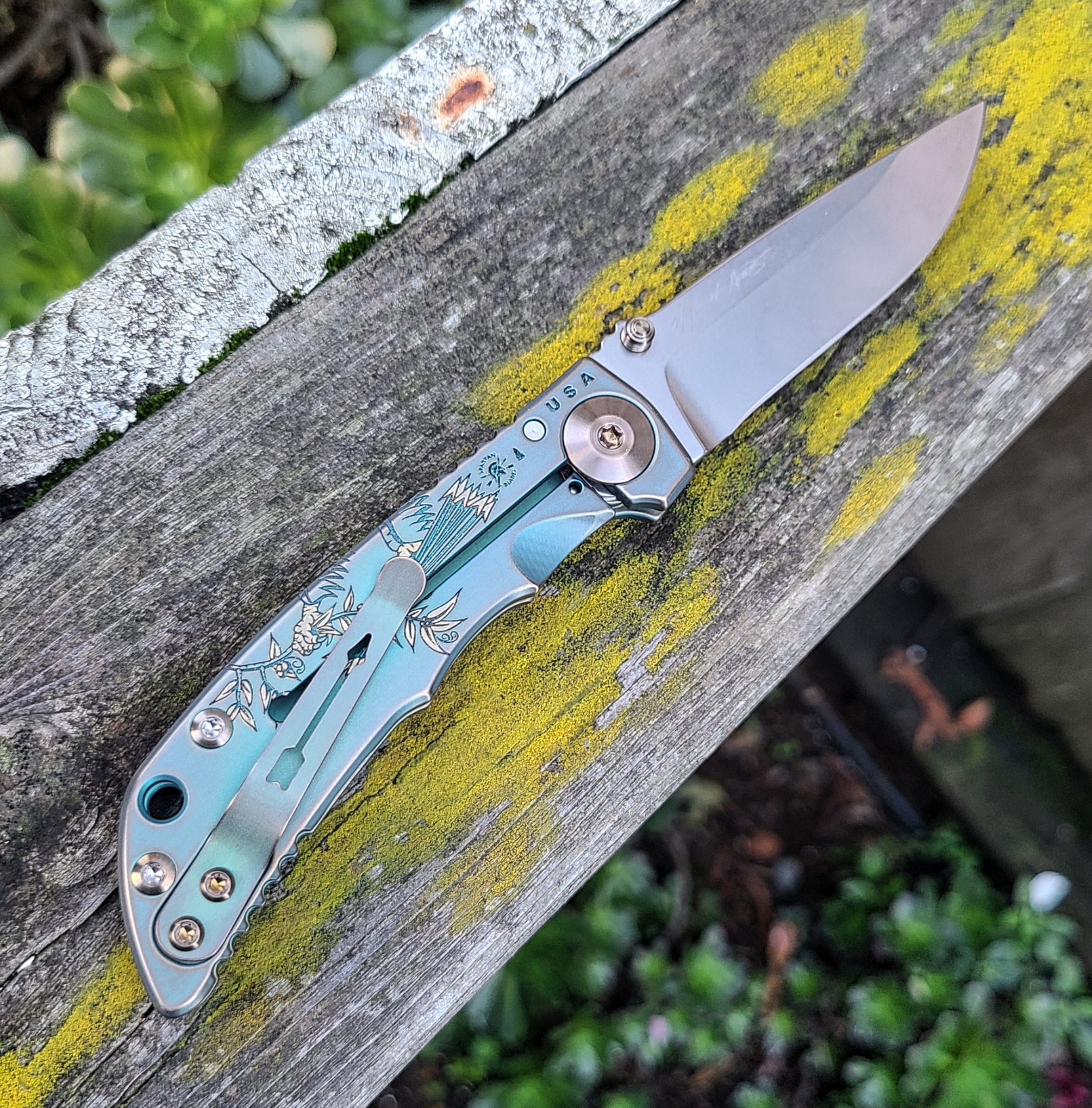 Spartan Blades Custom Harsey God & Country S45VN Folder