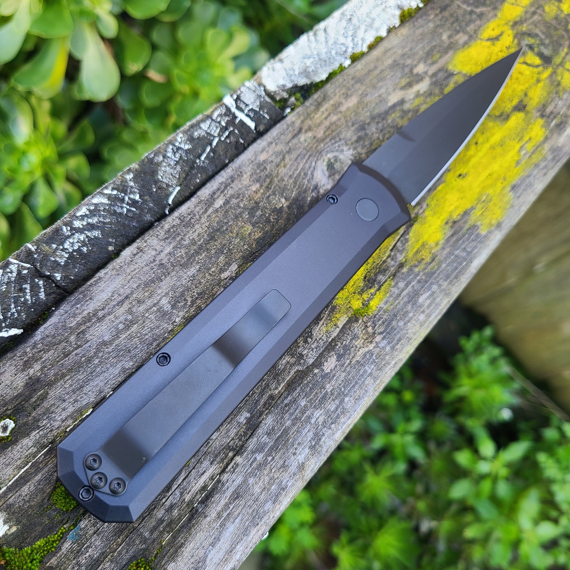 Protech 921-Operator Godfather Black 154cm Auto || WE BE KNIVES – We Be ...