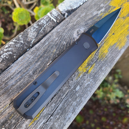 Protech 755-SB Godson Sapphire Blue 154cm G10 Inlay Auto